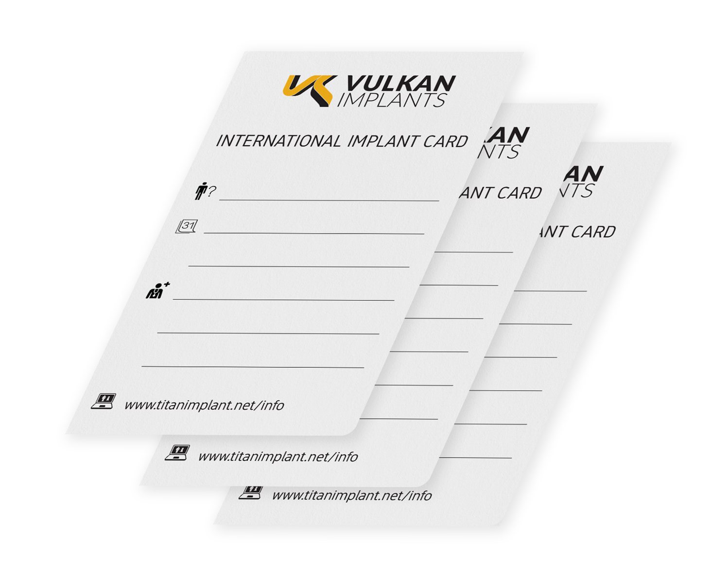imagen International Implant Card Vulkan Implants
