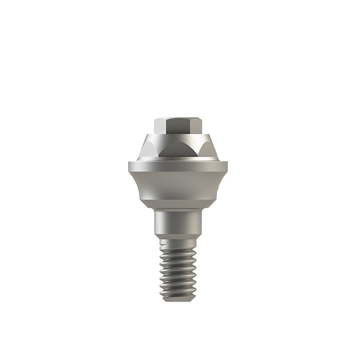 Straight Abutment Ti-Base Multi-Use Internal Hex.