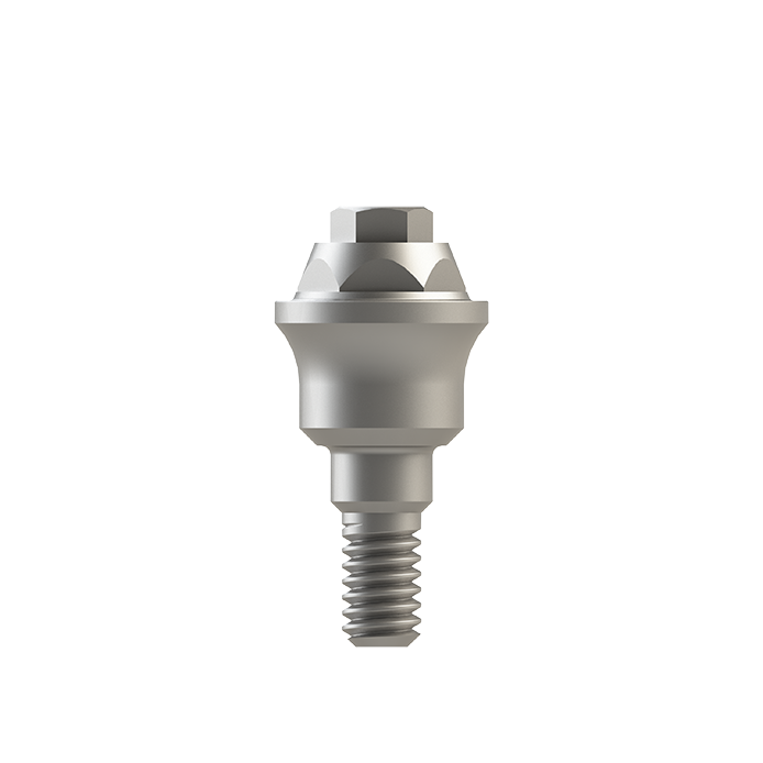 Straight Abutment Ti-Base Multi-Use Internal Hex.