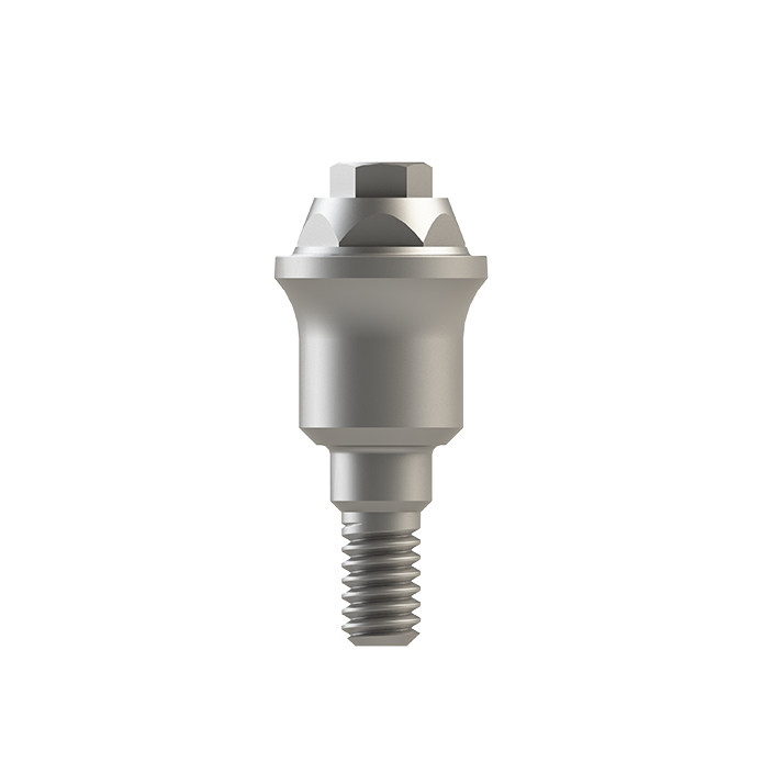 Straight Abutment Ti-Base Multi-Use Internal Hex.