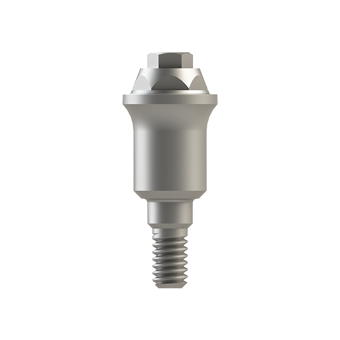 Straight Abutment Ti-Base Multi-Use Internal Hex.